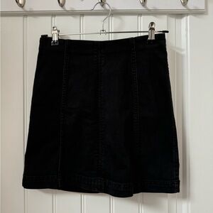 Free People Black Denim Skirt Size 4